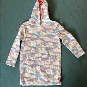 Mini Boden unicorn terry towel swim coverup